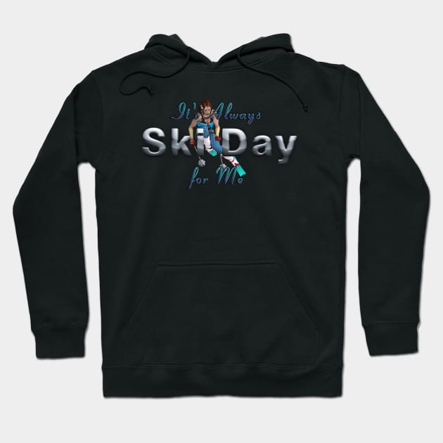 Ski Day for Me Hoodie by teepossible